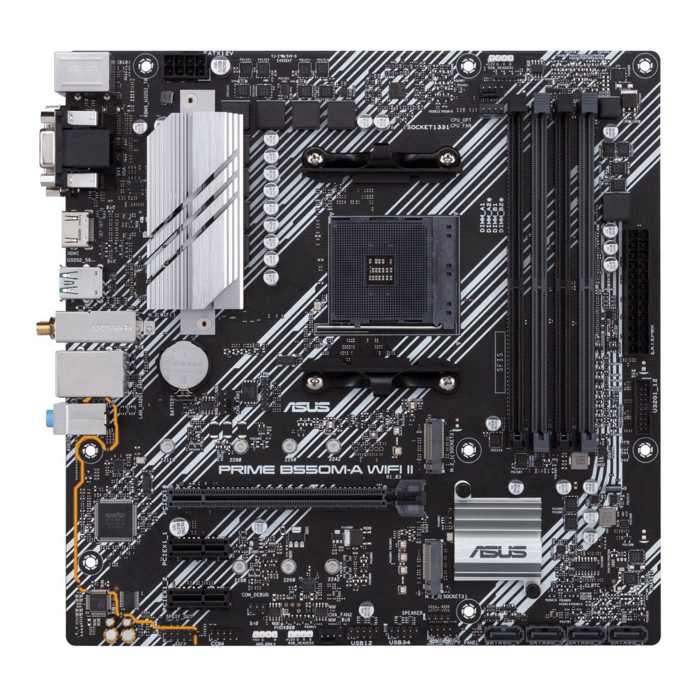 ASUS PRIME B550M-A WIFI II | Socket AM4 | AMD B550 | 4xDDR4 | Micro-Atx | Moederbord - Matmuis - Matmuis